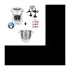 Robot cuiseur MOULINEX Companion HF800A10 + Bol Supplémentaire XF380E11