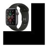 Apple Watch Series 5 Cellular 44 mm Boîtier en Aluminium Gris Sidéral avec Bracelet Sport Noir – M/L