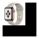 Apple Watch Series 5 Cellular 40 mm Boîtier en Acier Inoxydable Or avec Bracelet Sport Stone – S/M