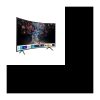 SAMSUNG UE55RU7372 TV LED 4K UHD 138 cm (55&Prime;) – Ecran Incurvé – SMART TV – 3 x HDMI – 2 x USB – Classe
