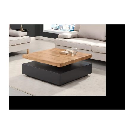 Table basse de salon moderne 70 x 70cm – Noir