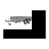 Remorque voiture 2 essieux 264×150 EXPERT 2615/2 PTAC 750 KG