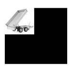 Remorque benne hydraulique 2 essieux 400/2C
