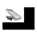 Remorque Benne Hydraulique à Trois Essieux UNITRAILER TASKER 600/3C 3500 KG