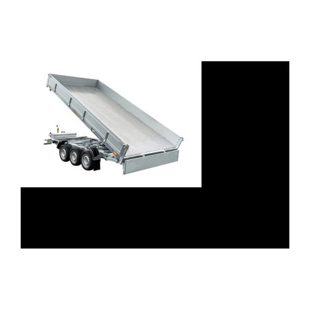 Remorque Benne Hydraulique à Trois Essieux UNITRAILER TASKER 600/3C 3500 KG