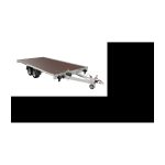 Remorque plate basculante 400×200 Uniplat 4020S P 2700 kg