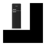 Réfrigérateur 2 portes Vintage SCHNEIDER SCDD208VB – 211L (172+39) – Froid statique – 3 clayettes verre – Noir