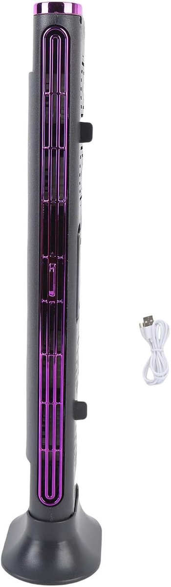 Refroidisseur d'air - Climatiseur mobile - ventilateur - refroidisseurs d'air à eau - ventilateur tour silencieux - ventilateur sur pied - Ventilateur de table portable - ventilateur tour - Climatiseur portable - 9×9×31,5 cm - Violet