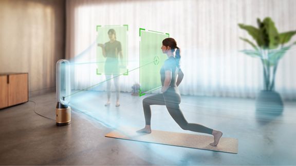 Ventilateur purificateur¹. Désormais avec la technologie Dyson Find+Follow