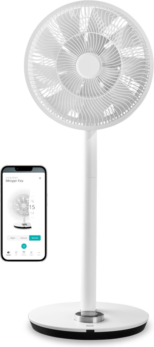 Duux ventilateur sur pied connecté et silencieux WHISPER FLEX BLANC DXCF11 4
